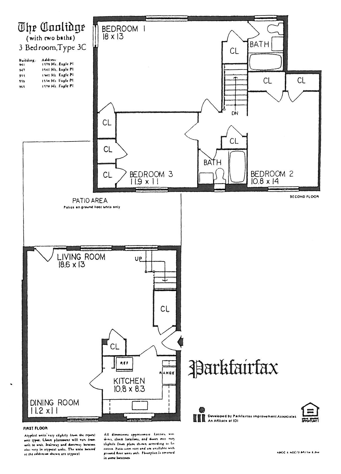 ParkFairfax Floor Plans PARKFAIRFAX VA Real Estate ParkFairfax
